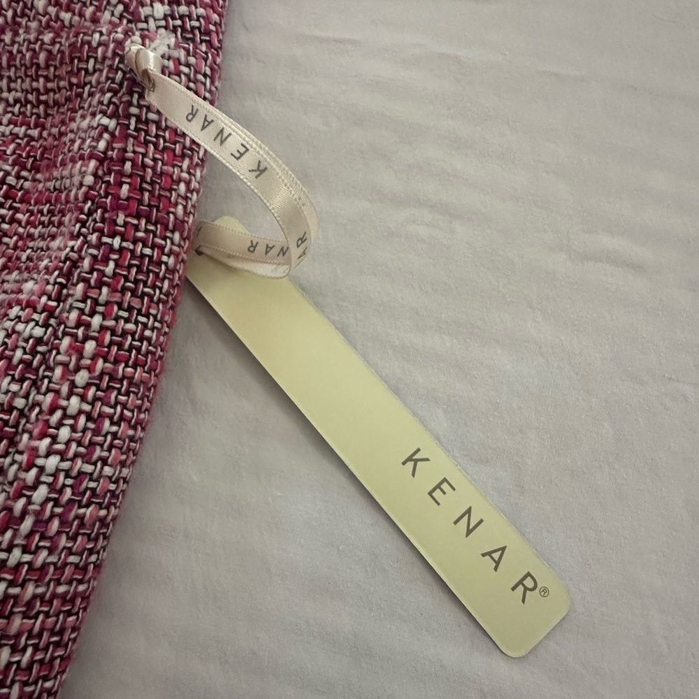 Kenar Red and White Tweed Skirt - Picture 7 of 9